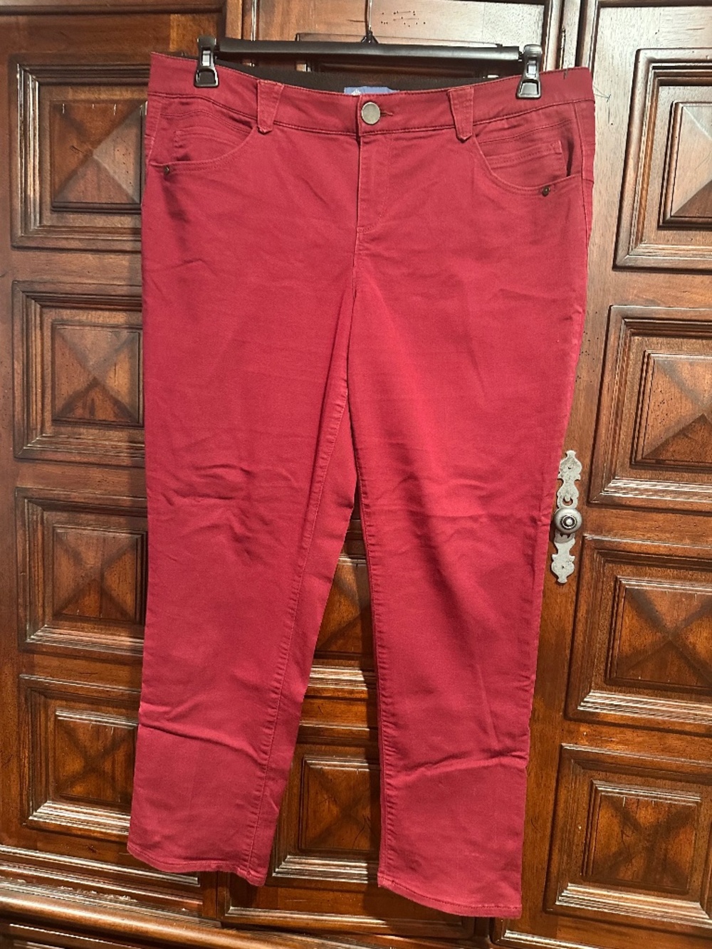 Democracy Plus Size 18W "Ab"solution Burgundy STRETCHY Jeans